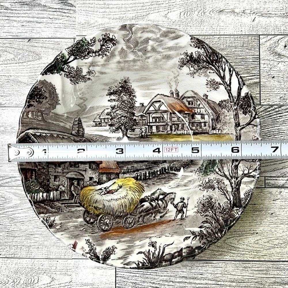 Yorkshire Multicolor by Staffordshire  Hand Engraved Ironstone 4405 Bowls (5)